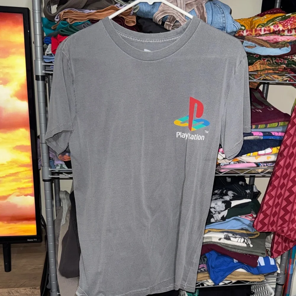 Sony Gray PlayStation Logo T-Shirt